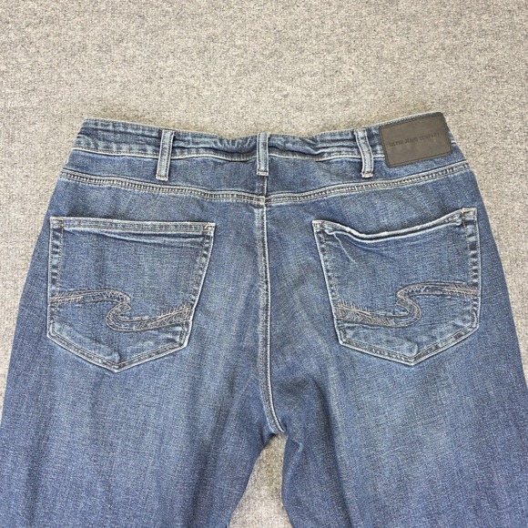 Silver Jeans Mens Size 33x30* Blue Denim Grayson Straight Leg Stretch - Picture 7 of 7